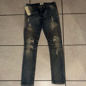 KDNK comfort stretch pants M/32 Color:vintage M.Blue